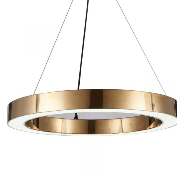 brass ring pendant light