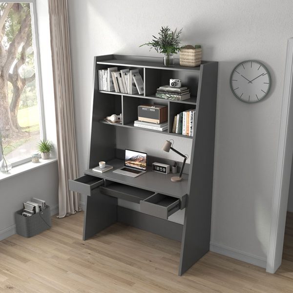 bookcase study desk