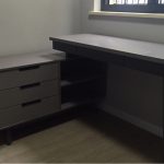 Minimalist Study Desk with Swivel Storage
