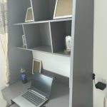Scandinavian Study Desk with Shelf