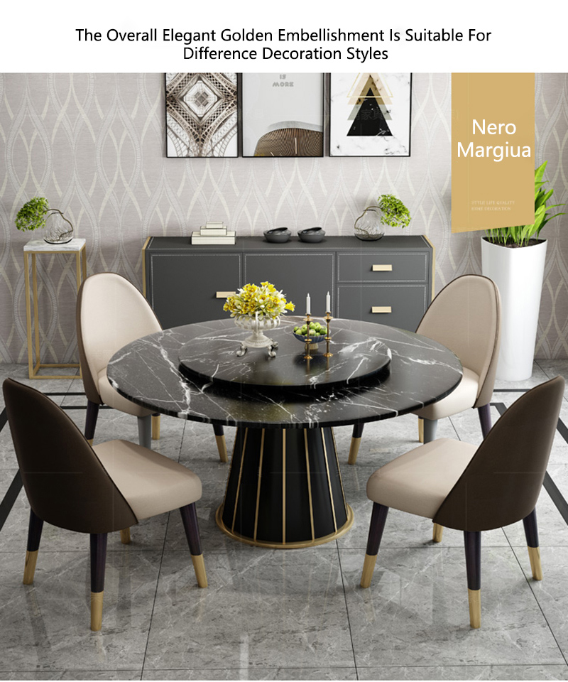 melini marble inspired dining table