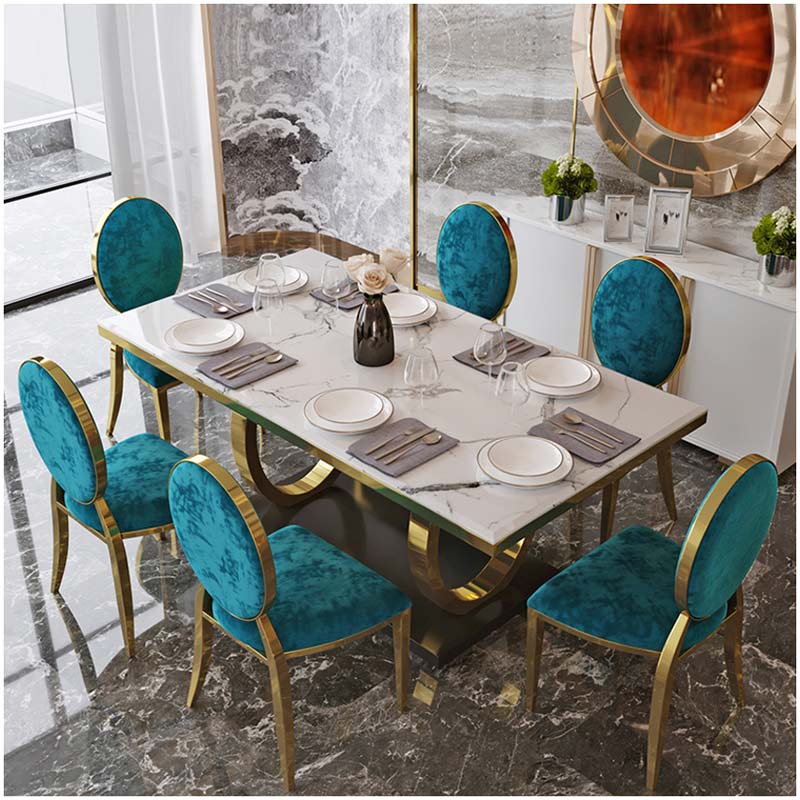 melini marble inspired dining table