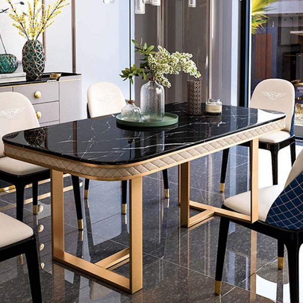 melini marble inspired dining table