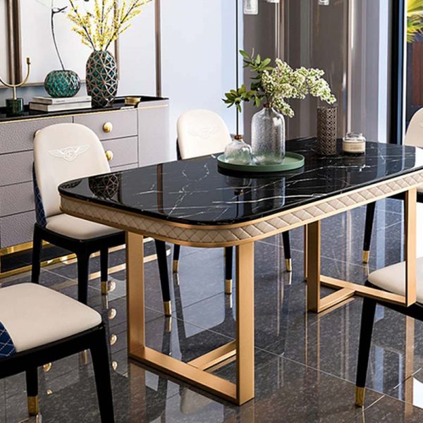 melini marble inspired dining table