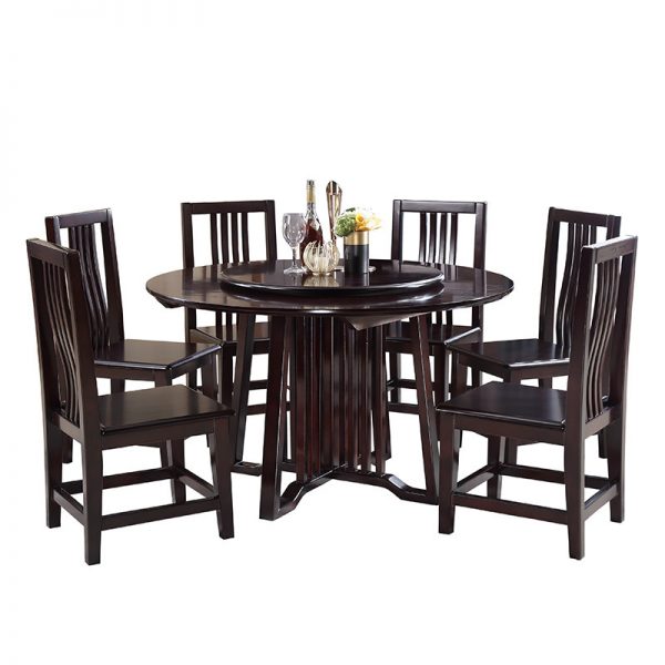 dining table set in wood