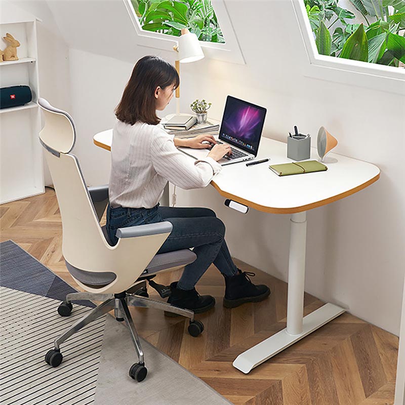 curved ergonomic desk