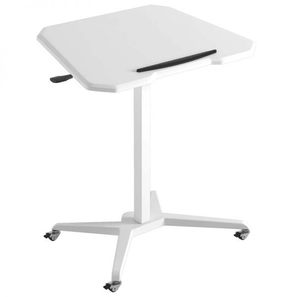 white portable desk