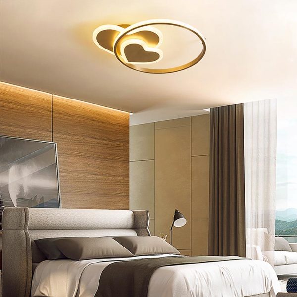 led heart ceiling light