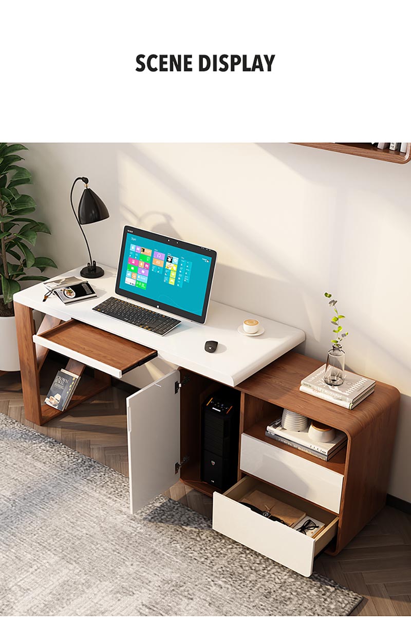 laptop table with electrical outlet