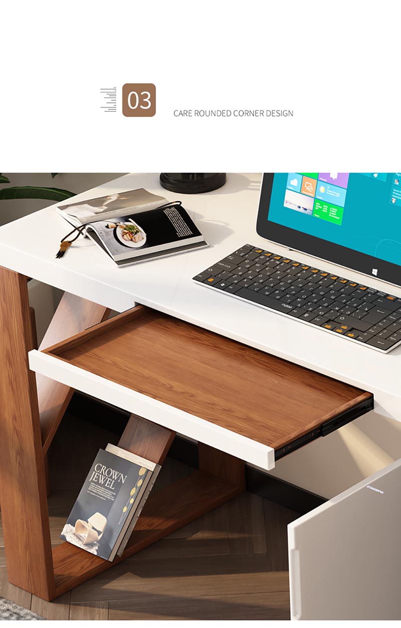 laptop table with electrical outlet