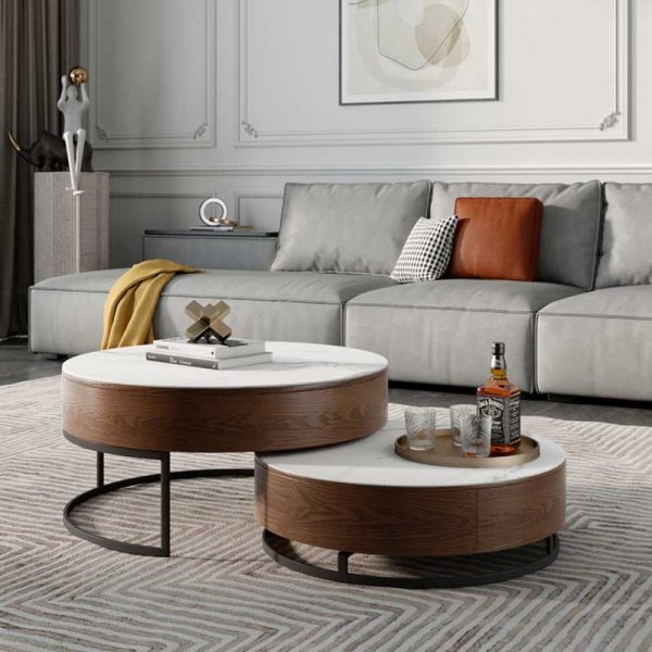 round circle coffee table