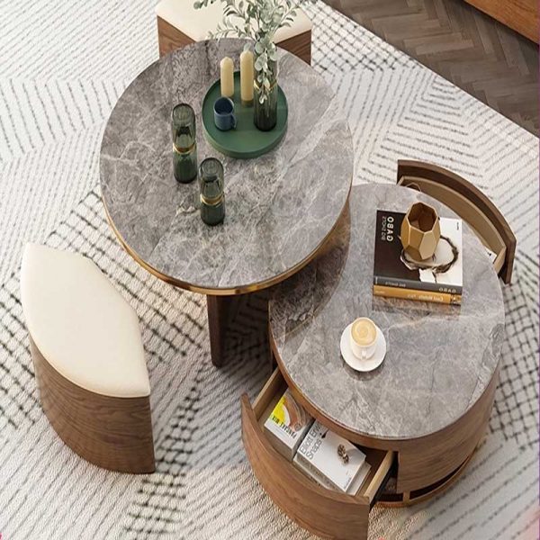 coffee table and stool