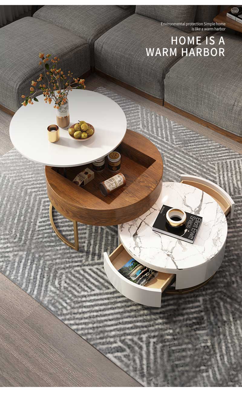 round high coffee table