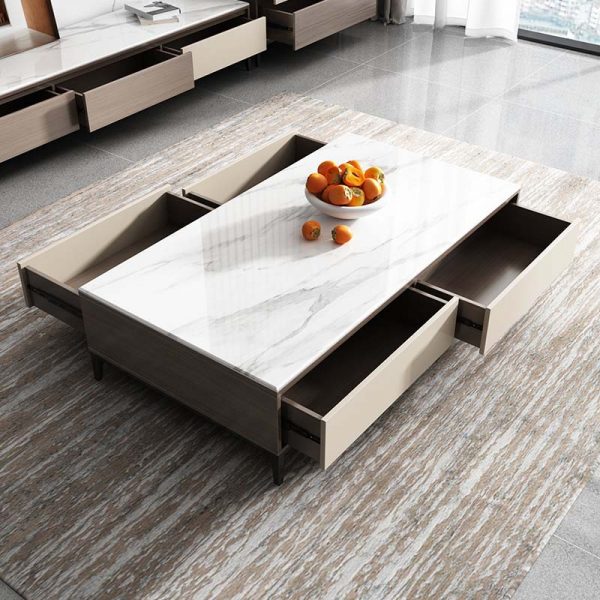 coffee table with storage set