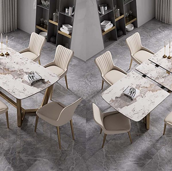 stone slab dining table