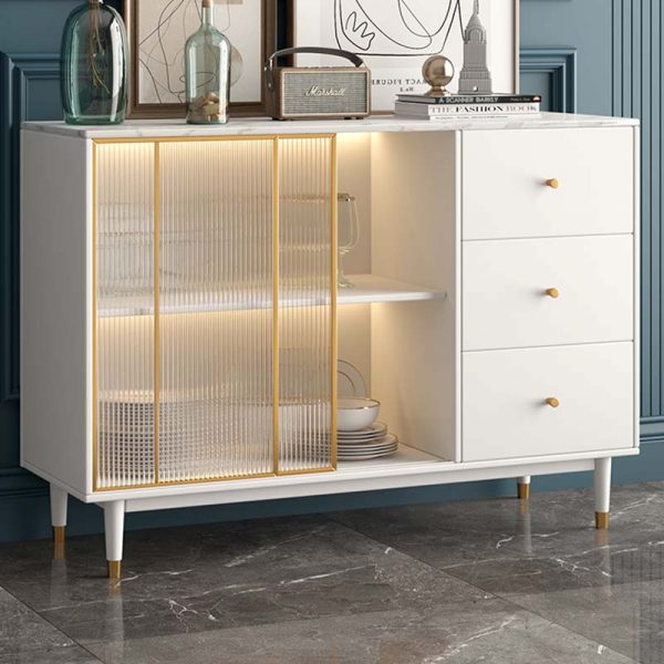 white sideboard buffet cabinet