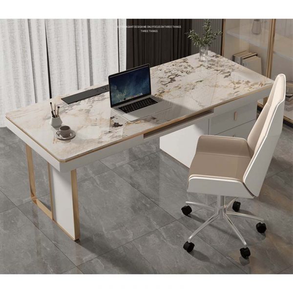 classic white desk