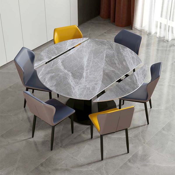 expandable round dining set